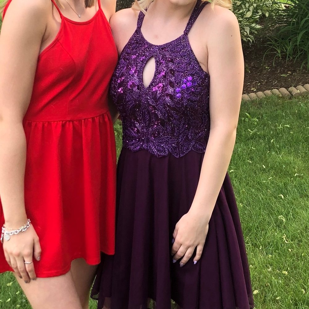 Primavera purple beaded dress